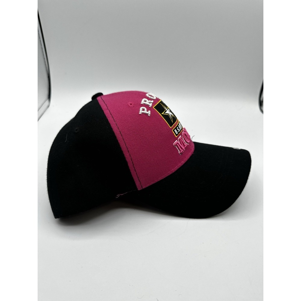 U.S. Warriors Proud U.S. Army Mom Baseball Cap Hat Pink Black Official Licensed - Picture 11 of 13